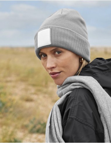 BEE-B337R-Appliqué Patch Beanie